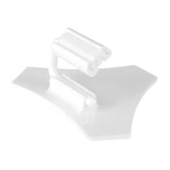 Dalebrook TK10120S White 3/4 In Card Holder W/ Triangle Base - 10 / PK