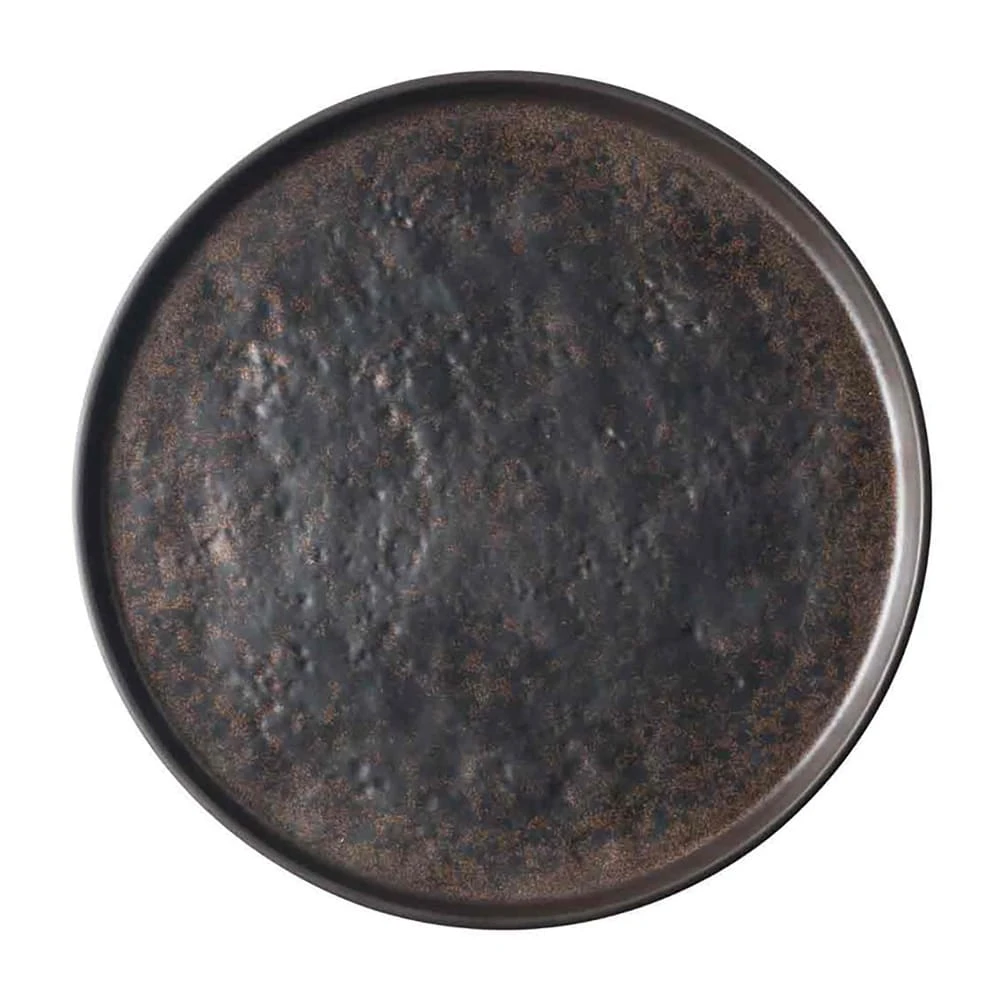 TableCraft 123515BR Lunara Brown 10-3/4" Melamine Platter 3 TableCraft 123515BR Lunara Brown 10-3/4" Melamine Platter