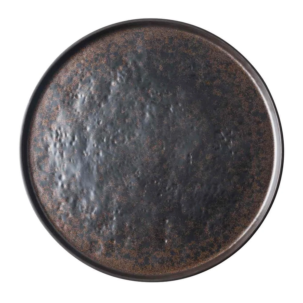 TableCraft 123517BR Lunara Brown 14" Melamine Platter 3 TableCraft 123517BR Lunara Brown 14" Melamine Platter