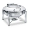 Eastern Tabletop 3948G/S Pillard Round 6 Quart Chafer W/ Hinged Glass