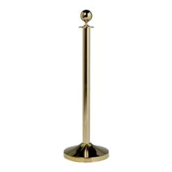 American Metalcraft RSCLG Gold 15 X 40 Barrier System Set With Base