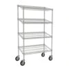 Tarrison TS-MSSU18365C-KIT Chrome 4-Shelf 18 X 36 Merchandising Rack -CARLISLE SHOP 6109975