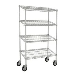 Tarrison TS-MSSU18365C-KIT Chrome 4-Shelf 18 X 36 Merchandising Rack