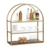 Cal-Mil 22904-112 Heritage Gold/Wood 38.25" 3-Tier Stand