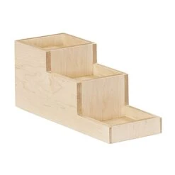 Cal-Mil 3665-71 Blonde Maple 3-Tier Bottle Riser