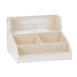 Cal-Mil 2019-113 Newport Rustic Pine 3-Section Condiment Station