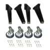 Vulcan LEGSET-CST/PT 4-Pc. Leg Set With Casters For Single Deck Ovens -CARLISLE SHOP 6110371