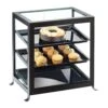 Cal-Mil 1575-13 Soho Black Double Door 3-Tier Display Case -CARLISLE SHOP 6110473