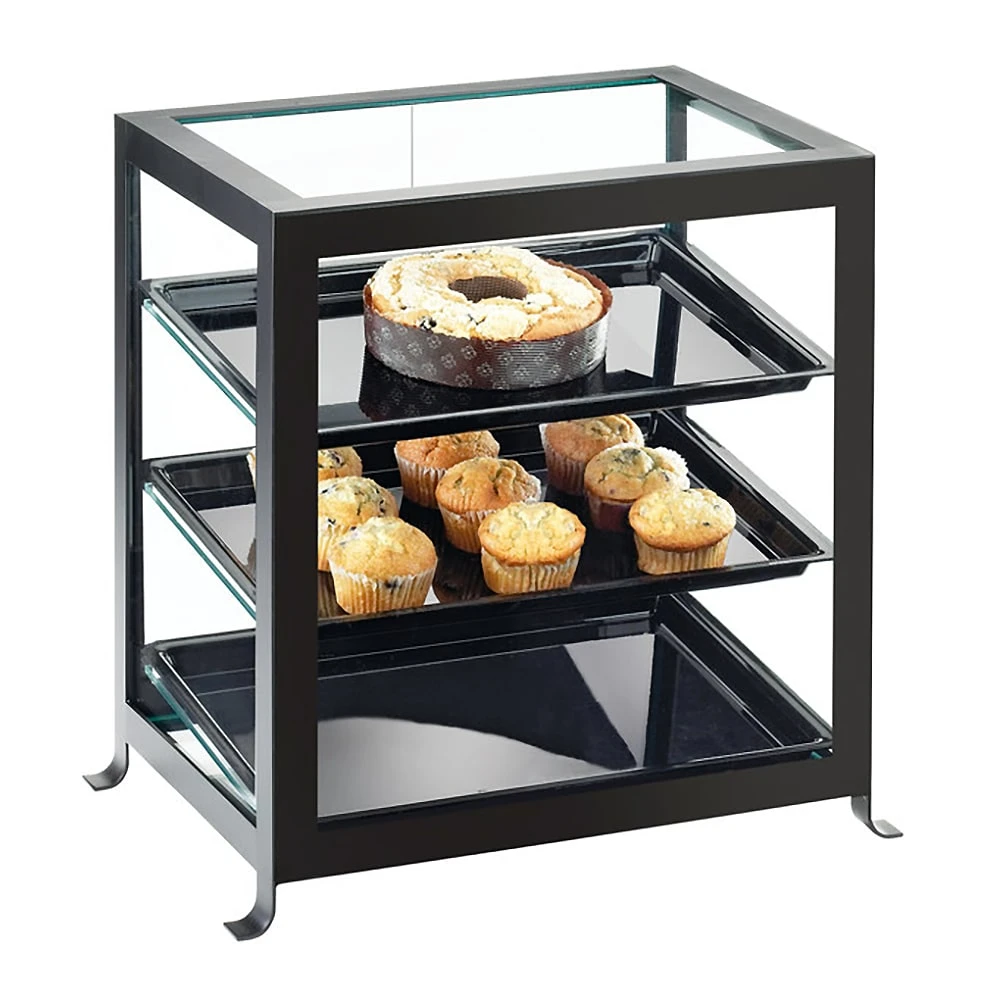 Cal-Mil 1575-13 Soho Black Double Door 3-Tier Display Case 3 Cal-Mil 1575-13 Soho Black Double Door 3-Tier Display Case