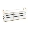 Cal-Mil 22087-9-15 Empire White 20.5 X 7 X 9 Riser With Gold Frame