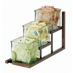 Cal-Mil 4304-84 Brown Steel 3-Tier Step Riser For Jars