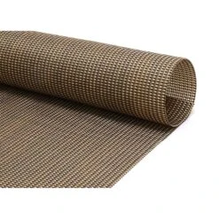 FOH XPM097GOV83 Gold Mesh Woven Vinyl 16 X 12" Placemat - 12 / CS