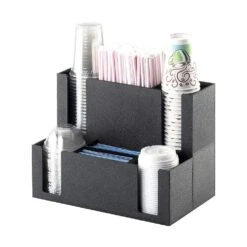 Cal-Mil 2041 Black 14.5 X 8.75 6-Section Coffee Organizer