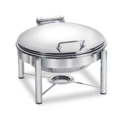 Eastern Tabletop 3958/S Pillard 4 Star Round S/S 6 Quart Chafing Dish