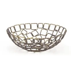 FOH BBK013GOI22 Coppered Wireware 8" Link Bowl - 6 / CS