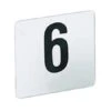 American Metalcraft 4100 Heavy White Plastic #1-100 Table Number Cards -CARLISLE SHOP 672104