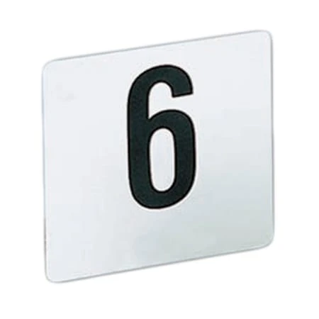American Metalcraft 4150 White Plastic # 101-150 Table Number Cards 3 American Metalcraft 4150 White Plastic # 101-150 Table Number Cards