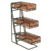 Cal-Mil 1235-13-60 Bamboo 3-Tier Cutlery / Condiment Bin
