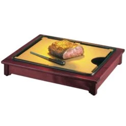 Cal-Mil 810-52 Cut-Mate Dark Wood Frame Carving Station