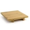 FOH RTR008BBB12 B3 Bamboo 6" Square Footed Tray - 6 / CS -CARLISLE SHOP 890161